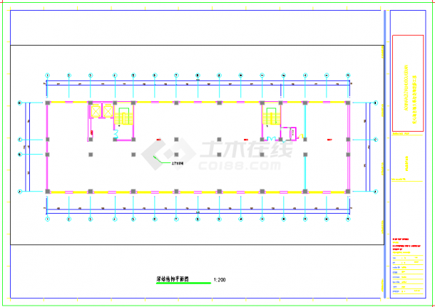 经典火锅超市施工设计CAD布置图-图一