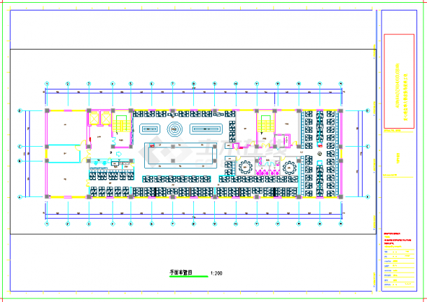 经典火锅超市施工设计CAD布置图-图二