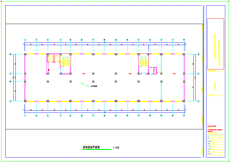 经典火锅超市施工设计CAD布置图
