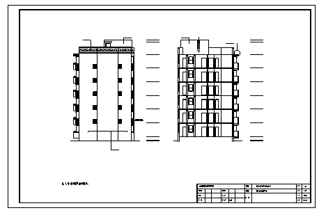 住宅楼设计_某六层小区住宅楼建筑施工cad图(含毕业设计)_图1