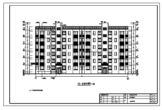 住宅楼设计_某6层小区住宅楼全套施工cad图(含计算书，毕业设计)-图二