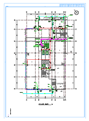 70000平方米高层写字楼给排水施工CAD图纸-图二