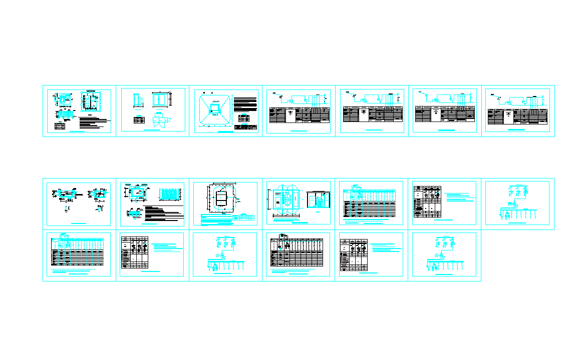 XA-1、2箱式变电站电气施工图