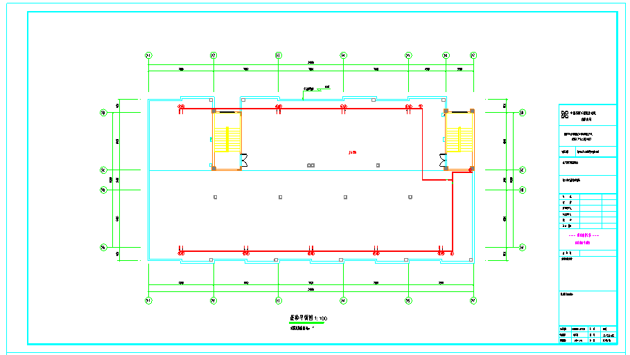宿舍楼暖气片供暖施工图CAD