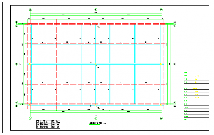 钢结构+张拉膜网球场施工图_图1