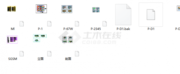 某37985平方米大学图书馆全套图纸（建筑、结构）-图一