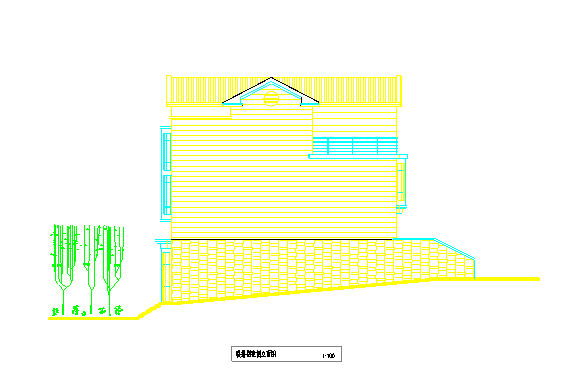 重庆三层联排别墅区方案设计CAD图纸_图1