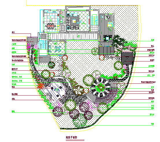 小型庭院平面设计图纸_图1