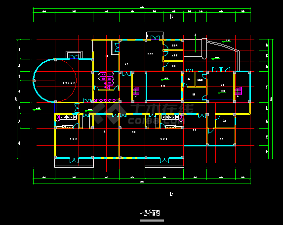 某地区幼儿园建筑设计方案CAD图-图一