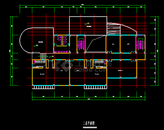某地区幼儿园建筑设计方案CAD图-图二