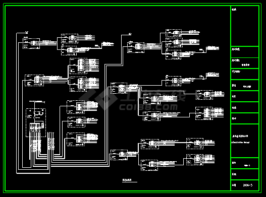 三星级宾馆电气设计CAD系统图纸-图二