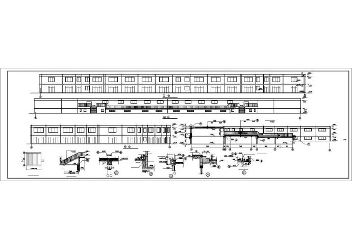 太原市某戏剧院1400平米2层环形演绎舞台平立面设计CAD图纸_图1