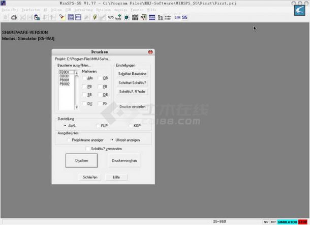 西门子S7-200编程模拟软件WinSPS-S5