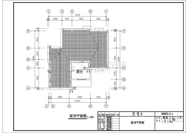 带庭院住宅全套建筑结构设计施工图-图二