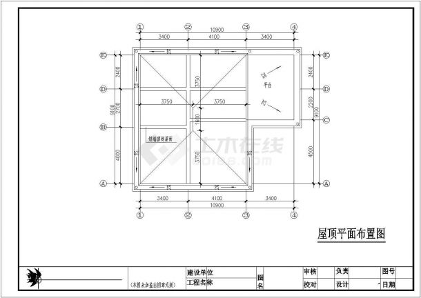 104平米别墅建筑结构设计施工图-图一