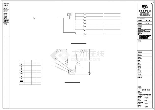 干休所园区照明电气设计方案CAD图纸-图一