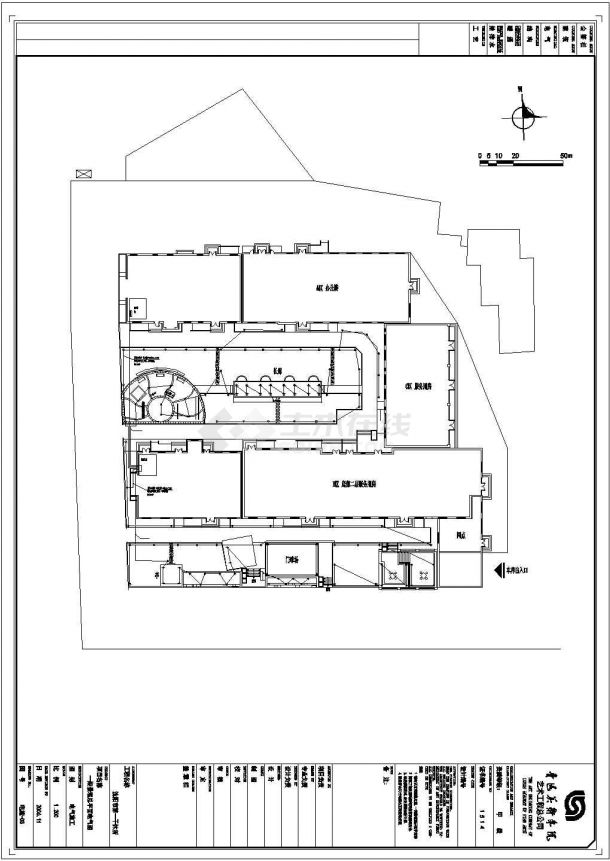 干休所园区照明电气设计方案CAD图纸-图二
