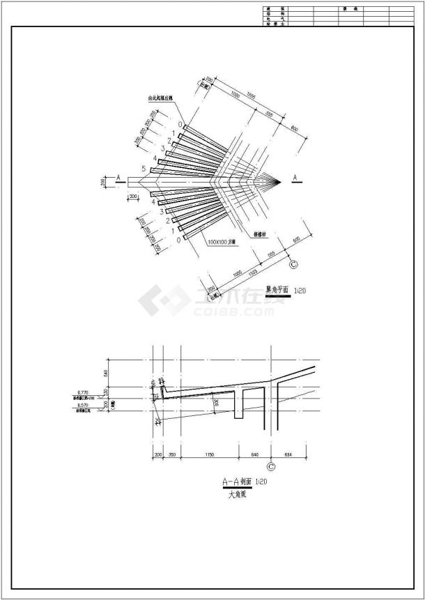 某地区柳园三层框架结构古建仿唐紫云阁设计cad全套建筑施工图（含设计说明）-图一