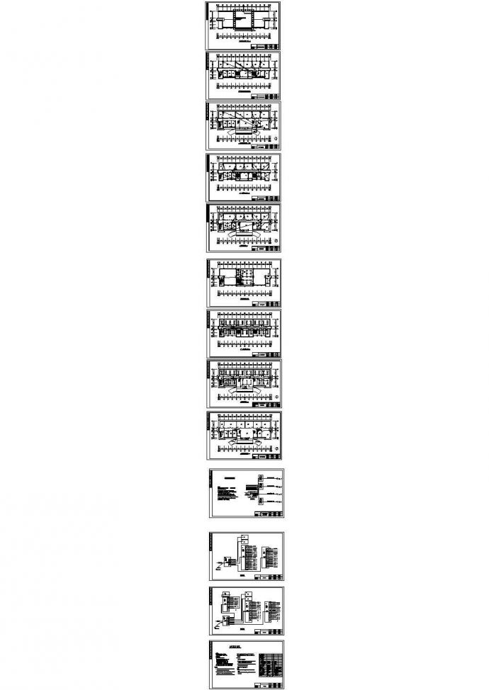 山东某公司四层办公楼电气设计施工图_图1