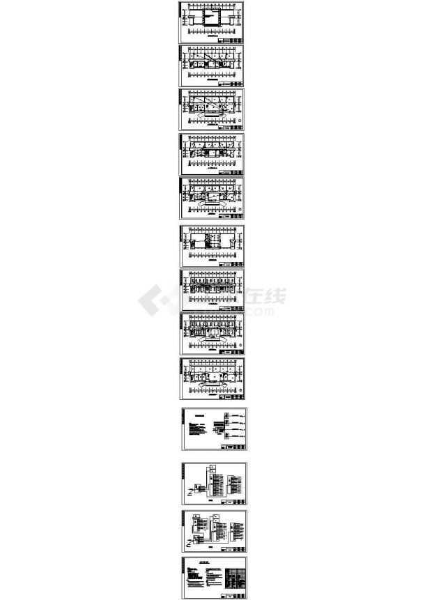 山东某公司四层办公楼电气设计施工图-图二