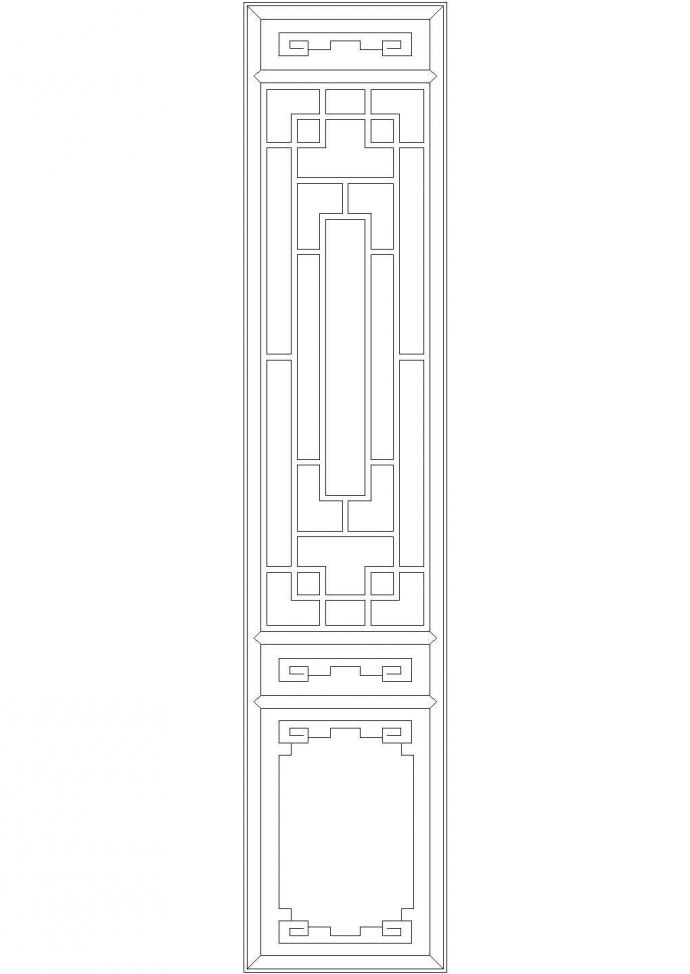经典中式古典门设计CAD图例素材模块集合（甲级院设计，44张图）_图1