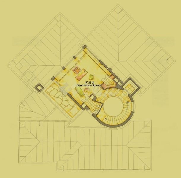 某三层带地下层框架结构别墅设计cad建筑施工图（含户型图，含效果图）-图一