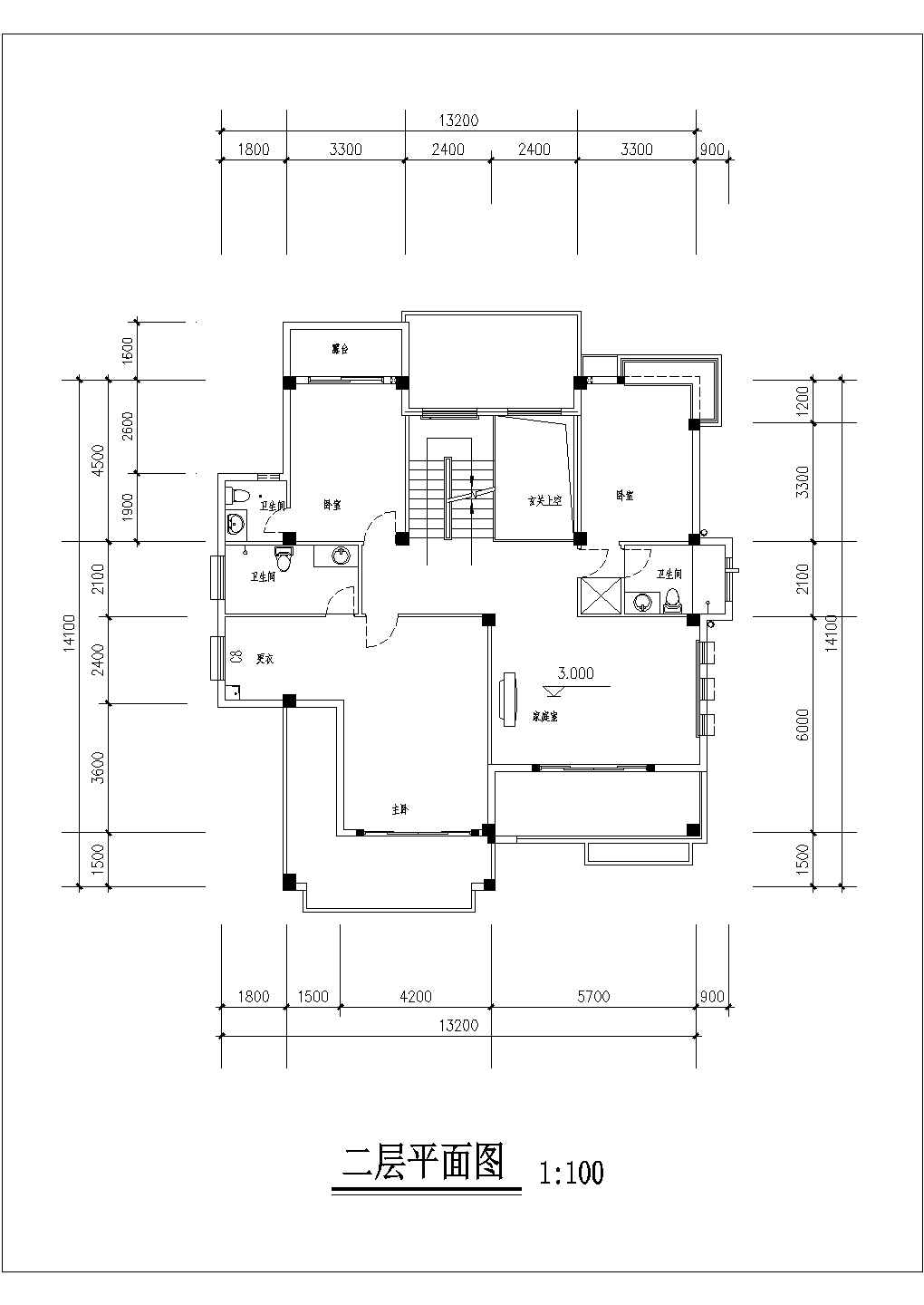 欧式独栋别墅建筑设计施工图（含效果图）