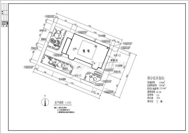1065平米别墅建筑设计施工图-图一