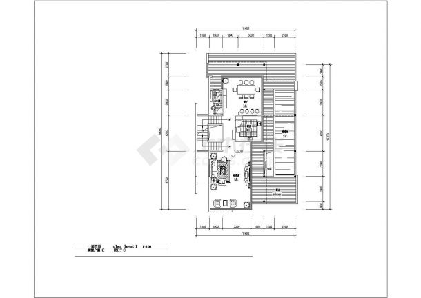 两套二层框架结构私人别墅设计cad建筑方案图（带效果图）-图二