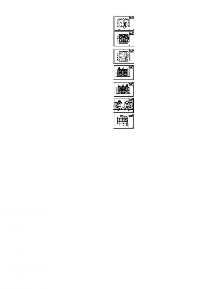 [安徽]某四层欧式风格商住楼建筑方案图，7张图纸。_图1