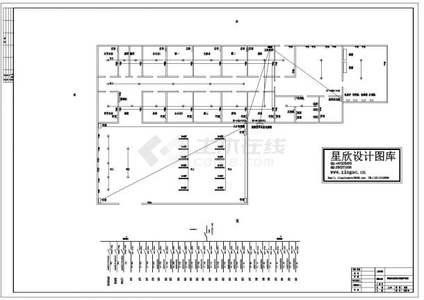 深圳某电子厂办公区电路系统设计CAD施工图-图二