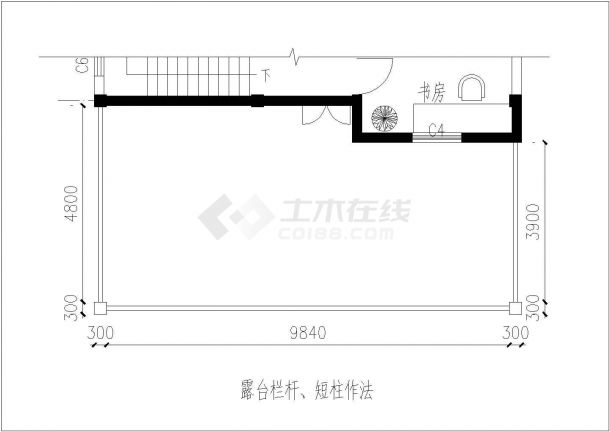 某新农村别墅全套建筑设计施工图-图一