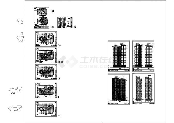 紫虹嘉苑六号楼建筑方案设计CAD-图二