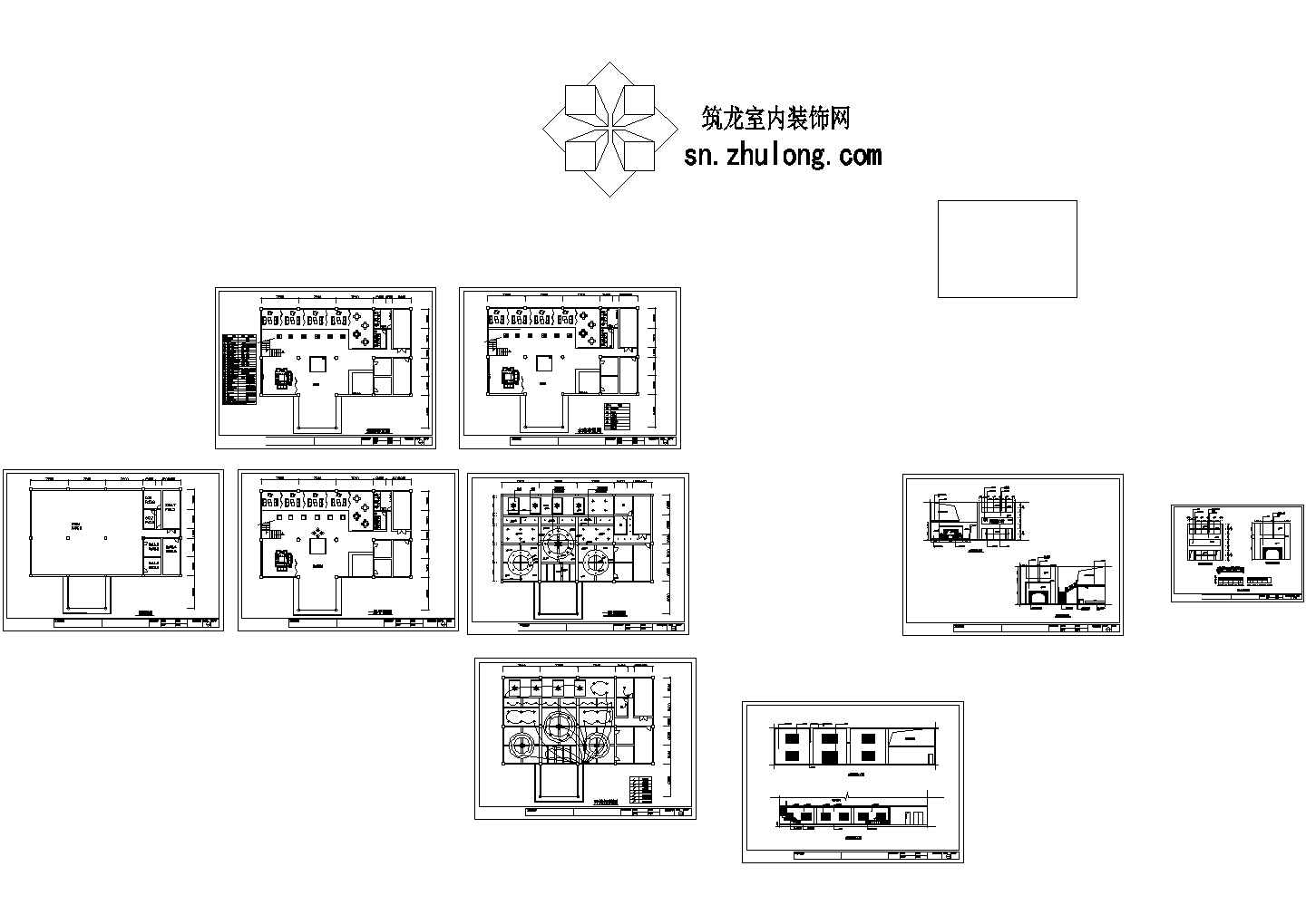 [重庆]某中式售楼中心装修施工图（含效果）