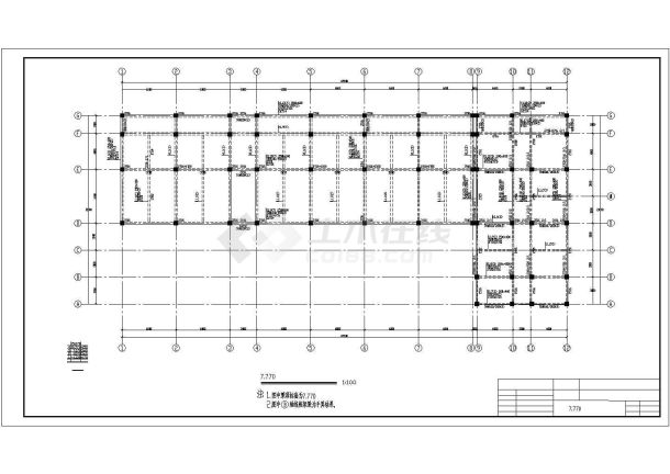 2315.97平米4层局部3层幼儿园建筑结构图（带计算书）-图一