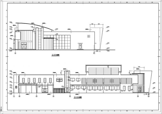 某高校食堂建筑施工全套CAD图纸_图1