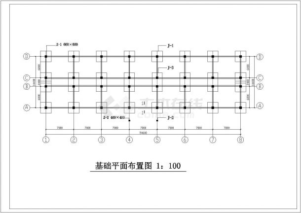 办公楼设计_某地区五层四千平米医院办公大楼设计CAD图-图一