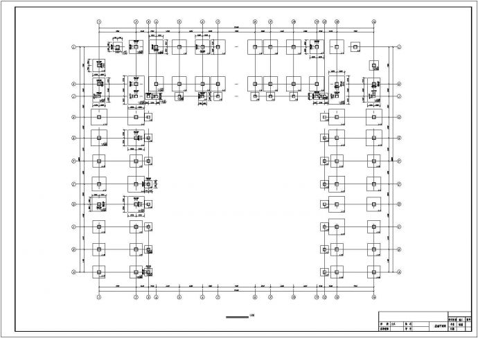 6294平米五层框架中学教学楼建筑结构图（计算书、部分建筑、结构图）_图1