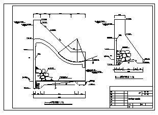 坝设计_某山区小型重力坝设计cad图纸-图二