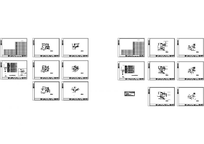 二层D型别墅电气施工cad图，共十六张_图1