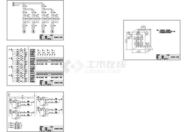 某工程电磁闸设计cad详细电气控制原理图（甲级院设计）-图一