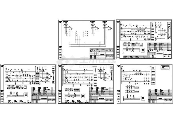某标准型号三进一母联的备自投电气原理设计CAD图纸-图一