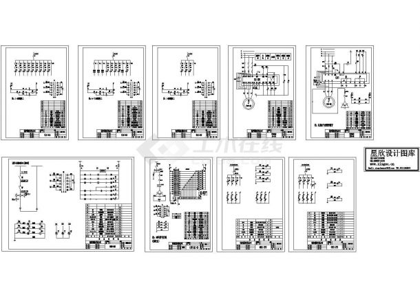 某标准型号软启动线路系统电气原理设计CAD图纸-图一