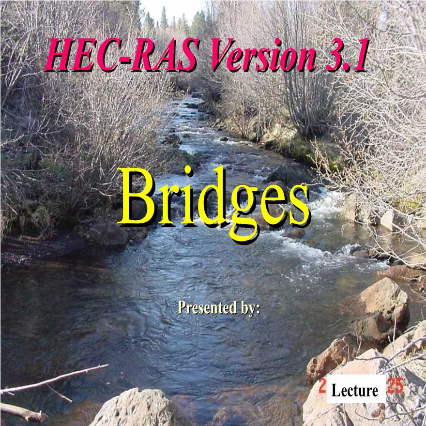 HEC-RAS 中桥梁建模和数值输入方法-图一