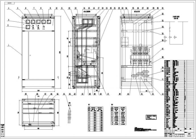 某标准型号通用柜设备电气原理设计CAD图纸_图1
