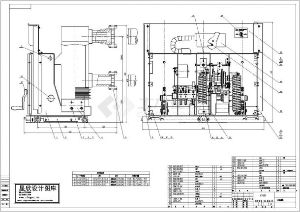某标准型号断路器电气原理设计CAD图纸-图一