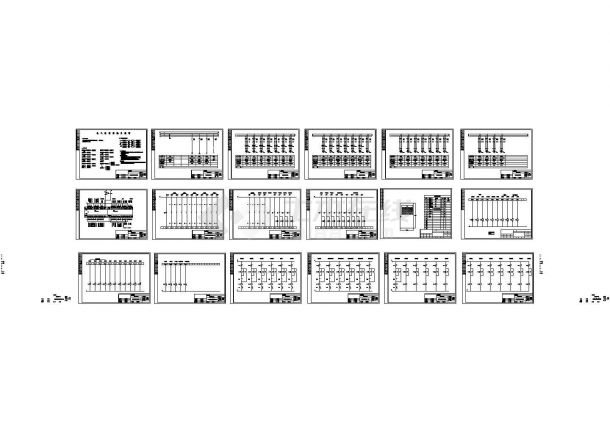 某标准型号设备配电系统电气原理设计CAD图纸-图一