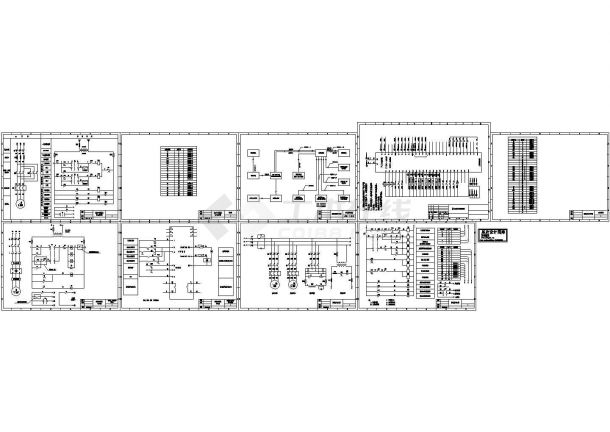某通用型号输煤部分设备控制电气原理设计平面CAD图纸-图一