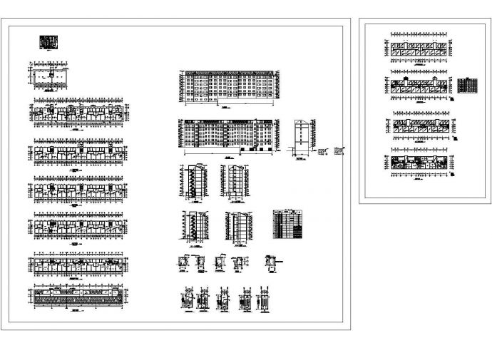江苏某小区住宅楼建筑设计施工CAD全套图纸_图1