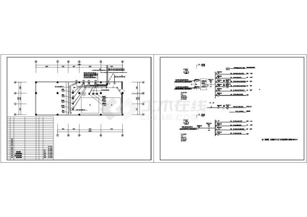 某通用型号水泵房设备电气原理设计CAD图纸-图一